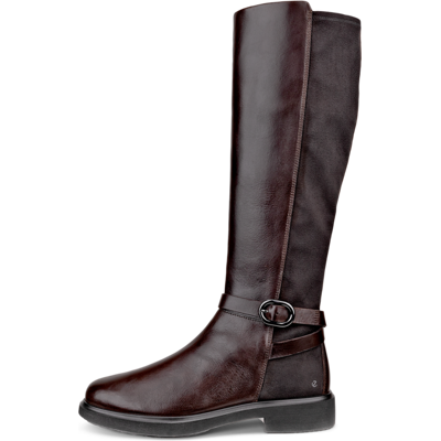 ECCO Metropole Amsterdam - Women's Leather Knee - High Boot - Brown ECCO Metropole Amsterdam - Women's Leather Knee - High Boot - Brown