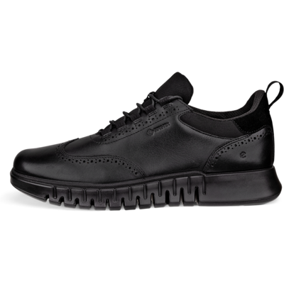 ECCO Gruuv Studio - Men's Leather Gore-Tex Hybrid Wingtip Derby Sneaker - Black ECCO Gruuv Studio - Men's Leather Gore-Tex Hybrid Wingtip Derby Sneaker - Black