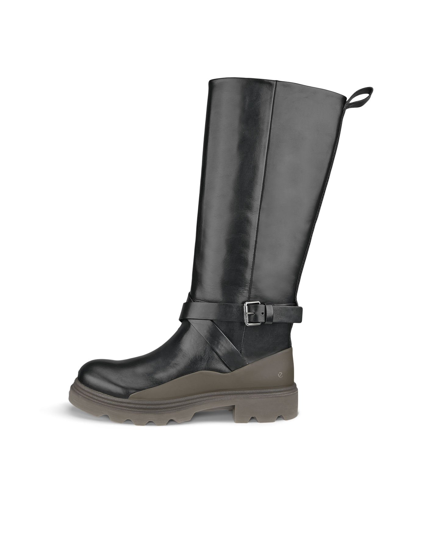 ECCO Women's Grainer Knee-high Boot Size 6 Leather Black