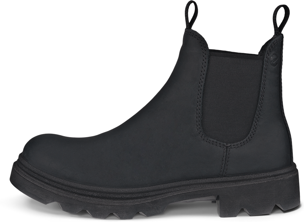 ECCO Women's Grainer Chelsea Boot Size 6 Leather Black