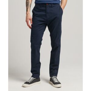 Superdry Men's Core Slim Chino Trousers Navy Size: 30x32 - 30x32