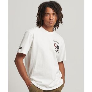 Superdry Men's Suika Graphic T-Shirt Cream Size: XL - XL
