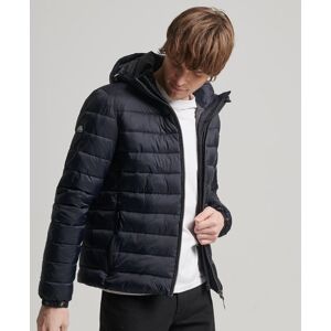 Superdry Men's Hooded Classic Puffer Jacket Navy Size: L - L