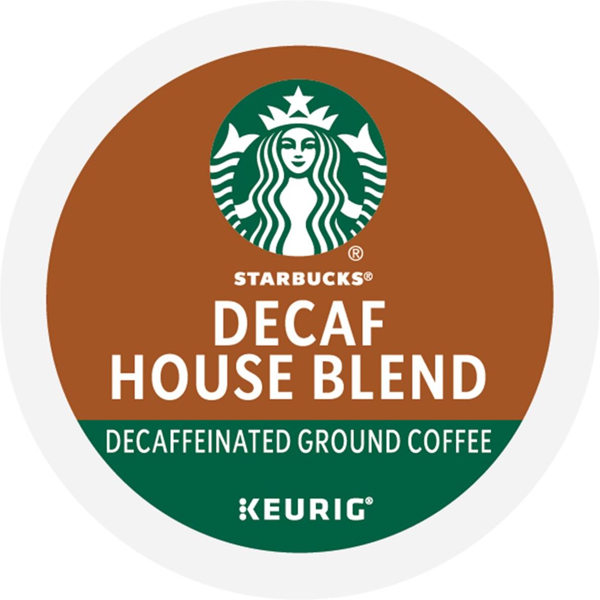 Starbucks House Blend Decaf Coffee K-Cup® Pods 22 Ct