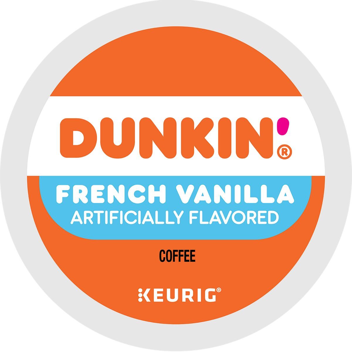 Dunkin' French Vanilla Coffee 66 Count (3 Pods Of 22) K-Cup® Pods - Kosher Single Serve Pods