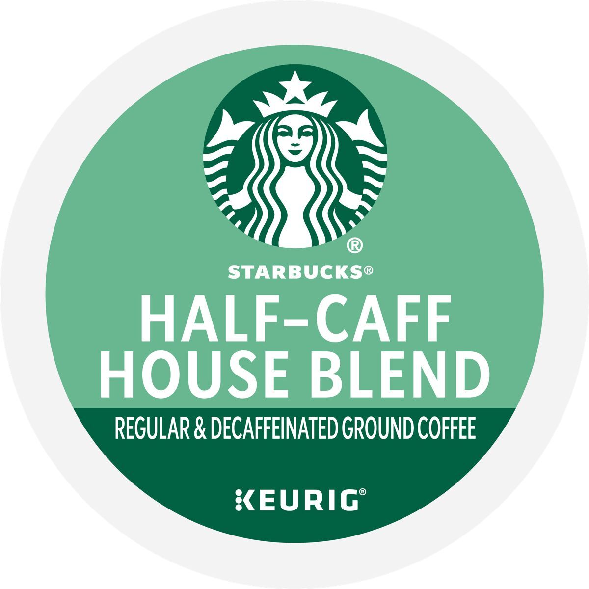 Starbucks Half-Caff House Blend Coffee K-Cup® Box 22 Ct