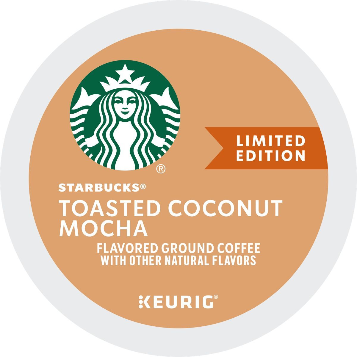 Starbucks Toasted Coconut Mocha Coffee K-Cup® Box 22 Ct