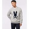 Mens Riverdale Psycho Bunny Merino Wool Sweater - B6E523Z1SW 051 LIGHT GRAY / XXS - XXS