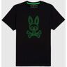 Psycho Bunny Mens Dixon Flocking Graphic Tee - B6U431Z1PC 001 BLACK / XL - XL