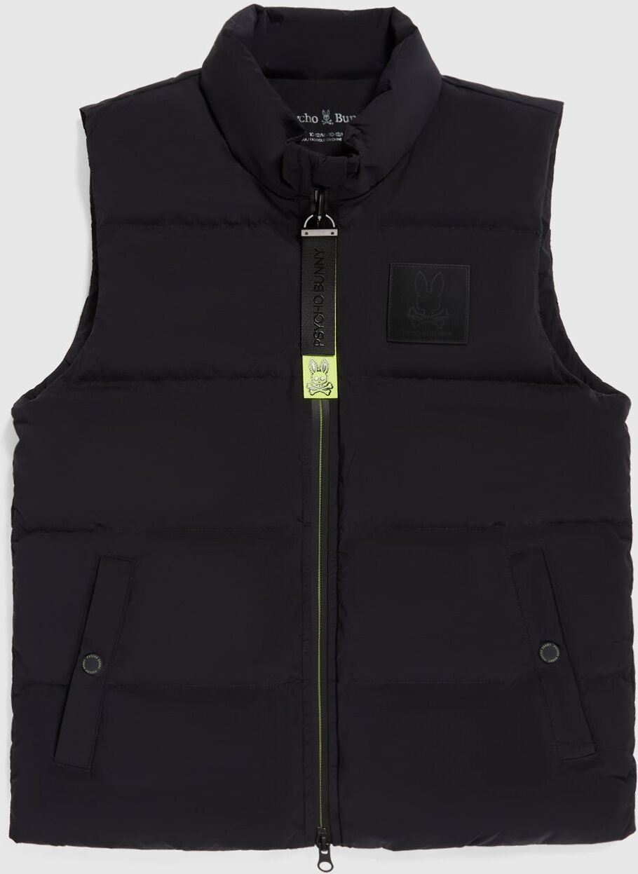 Psycho Bunny Kids Anderson Down Puffer Vest - B0N566Z1OW 001 BLACK / XS/5-6 - XS/5-6