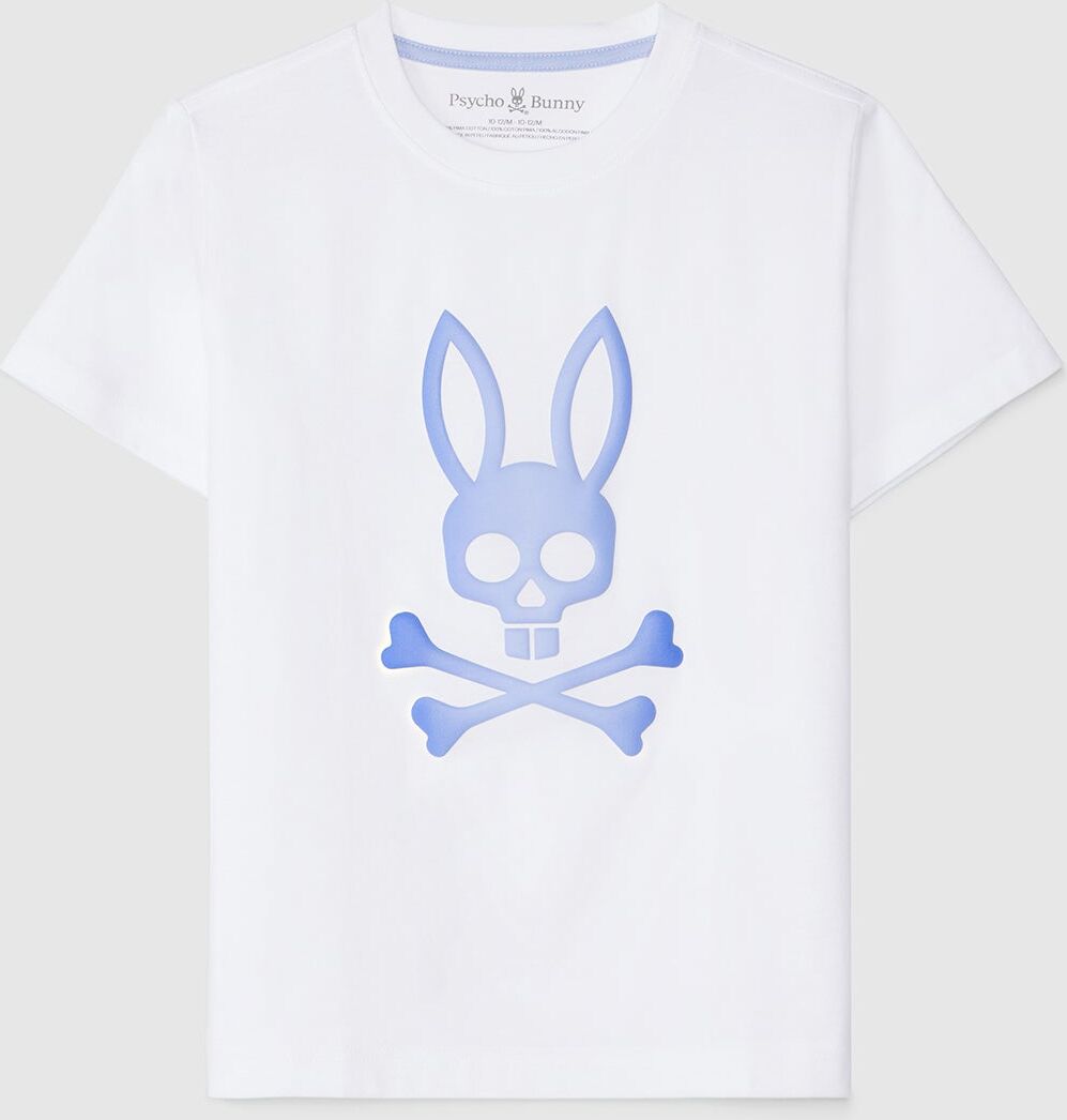 Psycho Bunny Kids Norwood Graphic Tee - B0U311B2TS 100 WHITE / M/10-12 - M/10-12