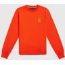 Psycho Bunny Kids Cleveland Crew Neck Sweatshirt - B0S550Z1FT 813 TANGERINE TANGO / XS/5-6 - XS/5-6