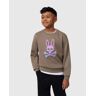 Psycho Bunny Kids Bloomington Crew Sweatshirt - B0S924A2FT 238 ANTIQUE TAUPE / L/14-16 - L/14-16