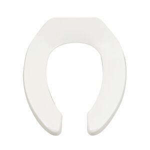American Standard 5901.100 Heavy-Duty Commercial Elongated Open Front Toilet Seat White Accessory Toilet Seat Elongated