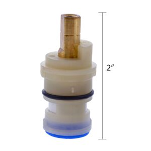 Jones Stephens 141677 Cold Ceramic Stem for Glacier Bay® and AquaSource White Faucet Accessories and Parts Bathroom Sink Faucet Parts Valve Cartridges