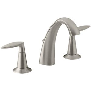 Kohler K-45102-4 Alteo Widespread Bathroom Faucet with Ultra-Glide Valve Technology - Free Metal Pop-Up Drain Assembly with purchase Vibrant Brushed
