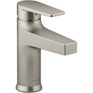 Kohler K-74013-4 Taut 1.2 GPM Single Hole Bathroom Faucet with Pop-Up Drain Assembly Brushed Nickel Faucet Bathroom Sink Faucets Single Handle