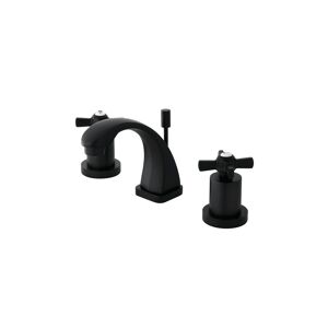Kingston Brass KS494.ZX Millennium 1.2 GPM Widespread Bathroom Faucet with Pop-Up Drain Assembly Oil Rubbed Bronze Faucet Bathroom Sink Faucets Double
