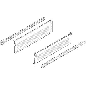 Blum 320K5500C15 METABOX 22" Long x 4-5/8" High Drawer Slide Set White Drawer Slides Drawer Systems Drawer Systems
