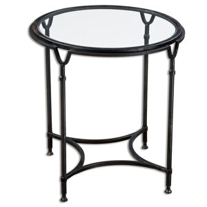 Uttermost 24469 Samson 25" x 25" End Table Black Steel Indoor Furniture Tables Accent