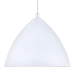 Elegant Lighting LD2410 Kenneth 14" Wide Pendant White Indoor Lighting Pendants