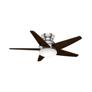 Casablanca Isotope LED 44 Isotope 44" 5 Blade Low Profile Ceiling Fan - Integrated LED Light Kit and Wall Control Included Brushed Nickel Fans Ceiling