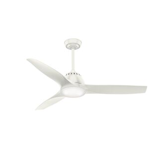 Casablanca Wisp 52 52" Indoor Ceiling Fan with LED Light Kit and Hand Held Remote Fresh White / Fresh White Fans Ceiling Fans Indoor Ceiling Fans