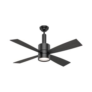 Casablanca Bullet LED 54 Bullet 54" 4 Blade LED Indoor Ceiling Fan with LED Light Kit and Wall Control Matte Black Fans Ceiling Fans Indoor Ceiling
