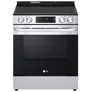 LG LSEL6331F 30 Inch Wide 6.3 Cu. Ft. Slide In Electric Range with EasyClean Stainless Steel Cooking Appliances Ranges Electric Ranges