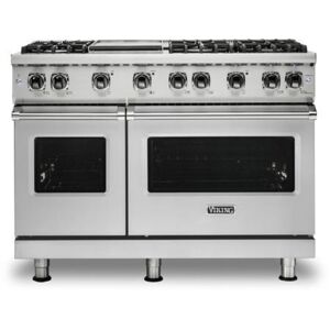 Viking VDR5486GLP 48 Inch Wide 7.27 Cu. Ft. Free Standing Dual Fuel Range with TruConvec Convection Cooking and SureSpark Ignition System Stainless