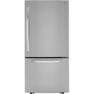 LG LRDCS2603 33 Inch Wide 25.5 Cu. Ft. Energy Star Rated Bottom Freezer Refrigerator with Print Proof Finish PrintProof Stainless Steel Refrigeration
