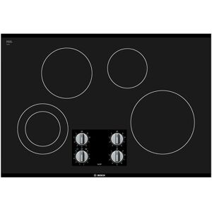 Bosch NEM5066UC 30 Inch Electric Cooktop with Dual Element Black Cooking Appliances Cooktops Electric Cooktops