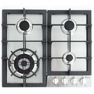 Magic Chef MCSCTG24 24 Inch Wide Built-In Gas Cooktop with Electronic Ignition Stainless Steel Cooking Appliances Cooktops Gas Cooktops