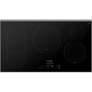 Thermador CET366Y 37 Inch Wide 5 Burner Electric Cooktop with CookSmart Black Cooking Appliances Cooktops Electric Cooktops