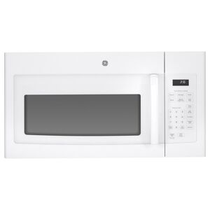 GE JVM3160F 30 Inch Wide 1.6 Cu. Ft. Over the Range Microwave with Two-Speed 300 CFM Venting System White Cooking Appliances Microwave Ovens Over the