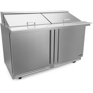 Fagor FMT-60-24-N FMT Series 60 Inch Wide Mega Prep Table with 24 Pan Capacity Stainless Steel Commercial Refrigeration Equipment Commercial