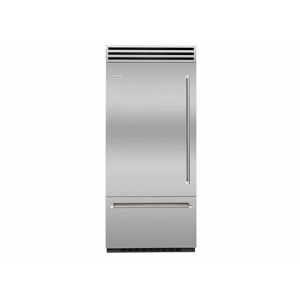 BlueStar BBB36SSL2 Refrigeration Series 36 Inch Wide 22.4 Cu. Ft. Energy Star Rated Left Hinged Bottom Mount Refrigerator with Dual Compressors and