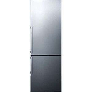 Summit FFBF246SS 24 Inch Wide 11.3 Cu. Ft. Capacity Energy Star Certified Free Standing Refrigerator Stainless Steel Refrigeration Appliances Full