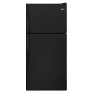 Whirlpool WRT108FFD 30 Inch Wide 18.25 Cu. Ft. Top Freezer Refrigerator with Flexi-Slide Bin Black Refrigeration Appliances Full Size Refrigerators