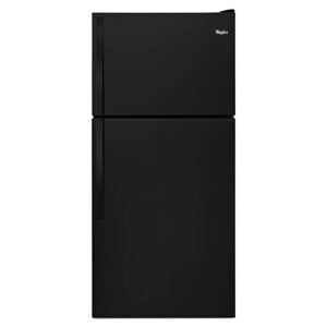 Whirlpool WRT318FMD 30 Inch Wide 18.2 Cu. Ft. Top Mount Refrigerator with Electronic Temperature Control Black Refrigeration Appliances Full Size