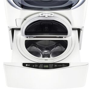 LG WD100C 27 Inch Wide 1 Cu Ft. Pedestal Washing Machine White Laundry Appliances Washing Machines Pedestal Washing Machines