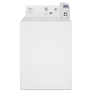 Whirlpool CAE2745F 27 Inch Wide 2.9 Cu. Ft. Top Loading Commercial Washer White Commercial Laundry Equipment Commercial Washing Machines Commercial