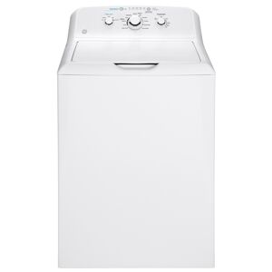 GE GTW335A 27 Inch Wide 4.2 Cu Ft. Top Loading Washing Machine with Stainless Steel Basket White Laundry Appliances Washing Machines Top Loading