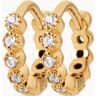 Merci Maman Crystal Eternity Mini Hoop Earrings