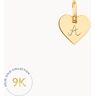 Merci Maman Personalized 9 Carat Gold Mini Heart Charm