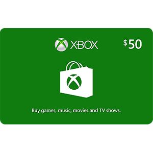 Microsoft Xbox Cash eGift Card $50.00