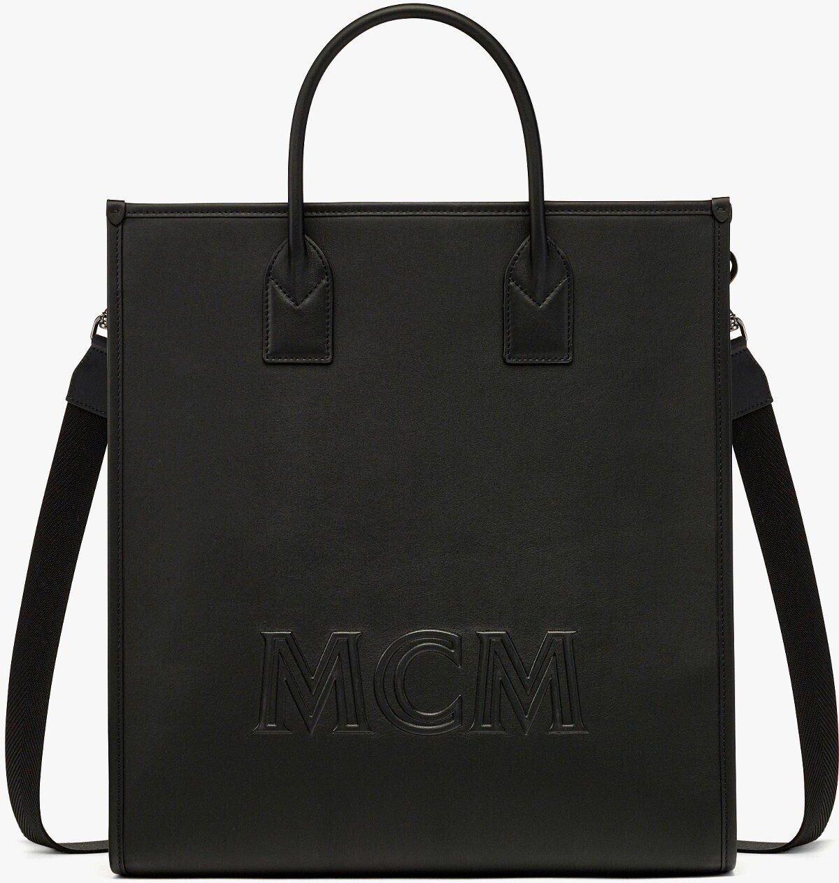 MCM Klassik Tote In Spanish Calf Leather BLACK male MED