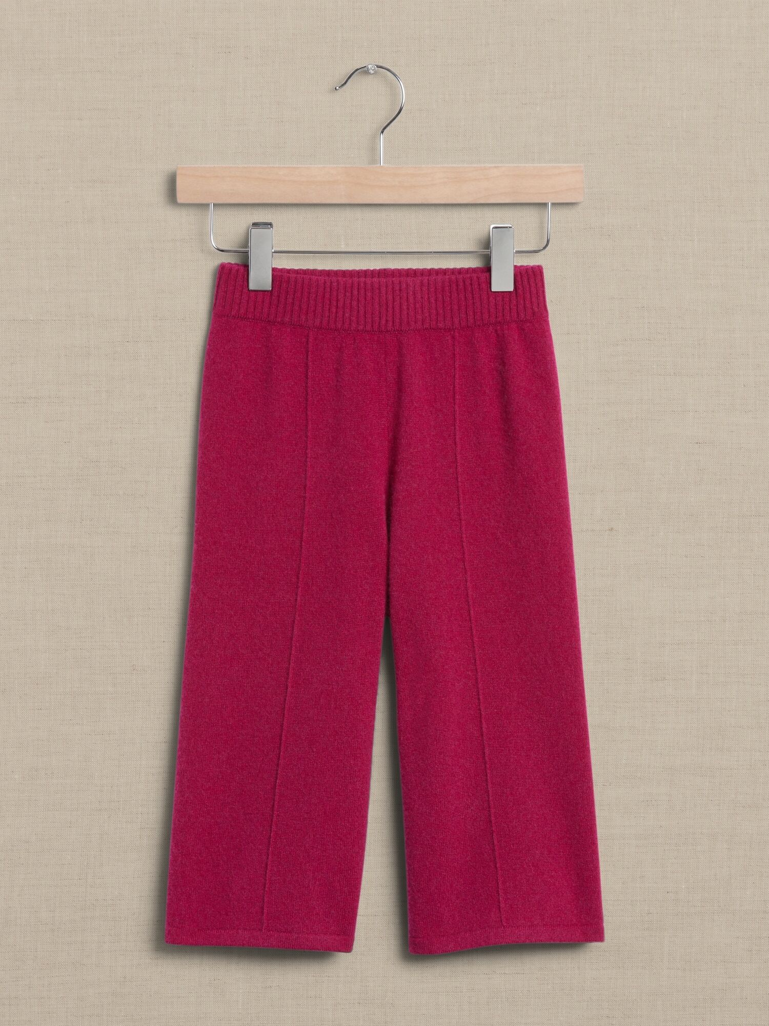 Banana Republic Factory Luna Cashmere Wide-Leg Pant for Baby + Toddler - Camu Berry Red - unisex - Size: 12-18 M