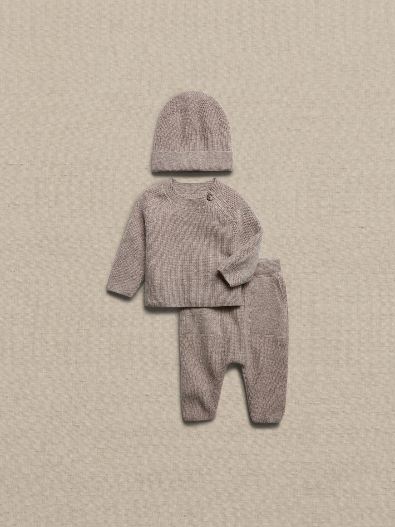 Banana Republic Factory Curio Cashmere Gift Set for Baby - Mink Heather - unisex - Size: 18-24 M