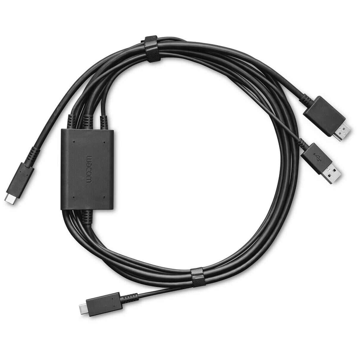 Wacom 3-In-1 Cable for One 12/13 Touch Display, Black